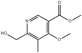 6-(HydroxyMethyl)-4-Methoxy-5-Methyl-nicotinic Acid Methyl Ester Struktur