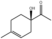 Ethanone, 1-(1-hydroxy-4-methyl-3-cyclohexen-1-yl)-, (R)- (9CI) Struktur