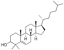 4,4-Dimethylcholest-5-en-3β-ol Struktur