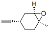 7-Oxabicyclo[4.1.0]heptane, 4-ethynyl-1-methyl-, [1S-(1alpha,4alpha,6alpha)]- (9CI) Struktur