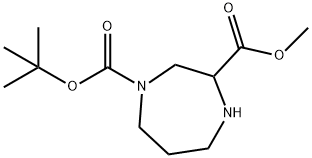 1-tert-butyl 3-Methyl 1,4-diazepane-1,3-dicarboxylate-HCl Struktur