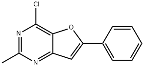 4-chloro-2-methyl-6-phenylfuro[3,2-d]pyrimidine Struktur