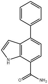 4-phenyl-1H-indole-7-carboxamide Struktur