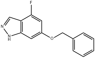 6-(benzyloxy)-4-fluoro-1H-indazole Struktur