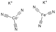 DI-POTASSIUM HEXACYANOCOBALT(II)-FERRATE(II) Struktur