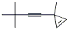 Cyclopropene, 3-(3,3-dimethyl-1-butynyl)-3-methyl- (9CI) Struktur