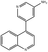 5-(quinolin-4-yl)pyridin-3-aMine Struktur