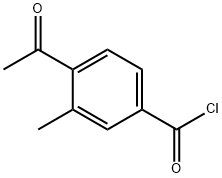 Benzoyl chloride, 4-acetyl-3-methyl- (9CI) Struktur