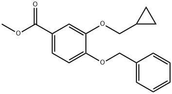 Methyl 4-(benzyloxy)-3-(cyclopropylMethoxy)benzoate Struktur