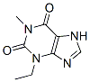 3,7-Dihydro-3-ethyl-1-methyl-1H-purine-2,6-dione Struktur