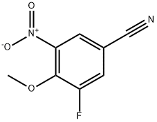 3-Fluoro-4-methoxy-5-nitrobenzonitrile Struktur