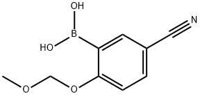 5-Cyano-2-(MOMO)phenylboronic acid Struktur