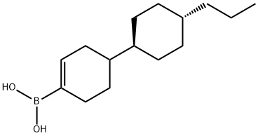 Trans-(4-Propylcyclohexyl)cyclohex-1-enylboronic acid Struktur