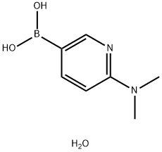 2-(Dimethylamino)pyridine-5-boronic acid, hydrade Struktur