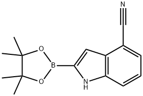 4-Cyanoindole-2-boronic acid pincol ester Struktur