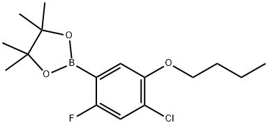 2-(5-Butoxy-4-chloro-2-fluorophenyl)-4,4,5,5-tetraMethyl-1,3,2-dioxaborolane Struktur