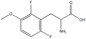 2,6-DIFLUORO-3-METHOXY-DL-PHENYLALANINE Struktur