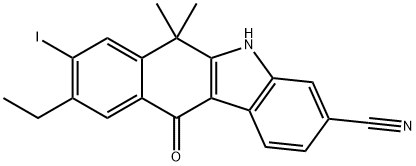 9-ethyl-8-iodo-6,6-diMethyl-11-oxo-6,11-dihydro-5H-benzo[b]carbazole-3-carbonitrile