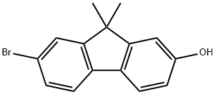 7-BroMo-9,9-diMethyl-2-fluorenol Struktur