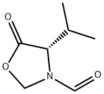 3-Oxazolidinecarboxaldehyde, 4-(1-methylethyl)-5-oxo-, (S)- (9CI) Struktur