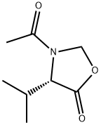 5-Oxazolidinone, 3-acetyl-4-(1-methylethyl)-, (4S)- (9CI) Struktur