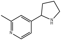 2-Methyl-4-(2-pyrrolidinyl)pyridine Struktur