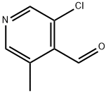 3-Chloro-5-Methyl-pyridine-4-carbaldehyde Struktur