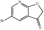 5-broMo-2H,3H-furo[2,3-b]pyridin-3-one Struktur