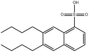 6,7-Dibutyl-1-naphthalenesulfonic acid Struktur