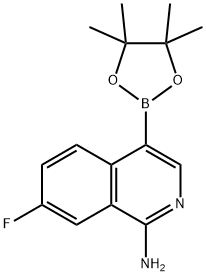 7-Methyl-4-(4,4,5,5-tetraMethyl-1,3,2-dioxaborolan-2-yl)isoquinolin-1-aMine Struktur