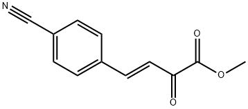 (E)-methyl 4-(4-cyanophenyl)-2-oxobut-3-enoate Struktur