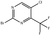 2-Bromo-5-chloro-4-(trifluoromethyl)pyrimidine Struktur