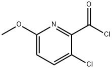 3-Chloro-2-(chlorocarbonyl)-6-methoxypyridine Struktur