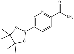 5-(4,4,5,5-tetraMethyl-1,3,2-dioxaborolan-2-yl)picolinaMide Struktur