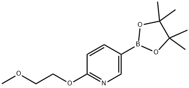 2-(2-Methoxyethoxy)-5-(4,4,5,5-tetraMethyl-1,3,2-dioxaborolan-2-yl)pyridine Struktur