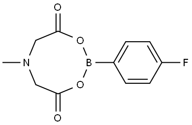 2-(4-Fluorophenyl)-6-methyl-1,3,6,2-dioxazaborocane-4,8-dione Struktur