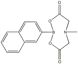 6-Methyl-2-(naphthalen-2-yl)-1,3,6,2-dioxazaborocane-4,8-dione Struktur