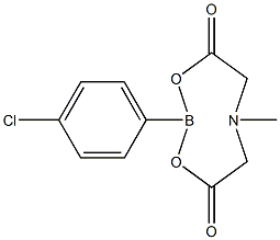 2-(4-Chlorophenyl)-6-methyl-1,3,6,2-dioxazaborocane-4,8-dione Struktur