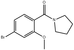 (4-Bromo-2-methoxyphenyl)(pyrrolidin-1-yl)methanone Struktur