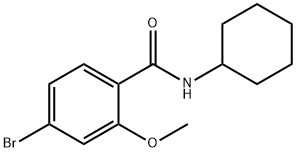 4-Bromo-N-cyclohexyl-2-methoxybenzamide Struktur