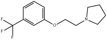 1-(2-(3-Trifluoromethylphenoxy)ethyl)pyrrolidine Struktur