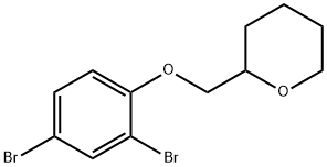 1-(Tetrahydro-2H-pyran-2-yl)methoxy-2,4-dibromobenzene Struktur