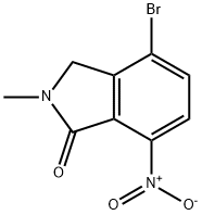 4-BroMo-2-Methyl-7-Nitoro-2,3-Dihydro-Isoindol-1-one Struktur