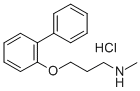 N-Methyl-N-(3-(2-biphenylyloxy)propyl)amine hydrochloride Struktur