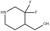 (3,3-difluoropiperidin-4-yl)methanol hydrochloride, 1258638-14-0, 結(jié)構(gòu)式