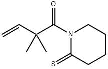 2-Piperidinethione,  1-(2,2-dimethyl-1-oxo-3-butenyl)-  (9CI) Struktur