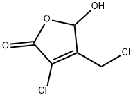 3-chloro-4-(chloromethyl)-5-hydroxy-2(5H)-furanone Struktur