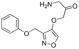 (3-amino-2-oxypropoxy)phenoxymethylisoxazole Struktur