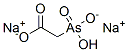 disodium arsonoacetate Struktur