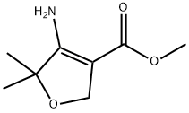 Methyl 4-amino-5,5-dimethyl-2,5-dihydrofuran-3-carboxylate Struktur